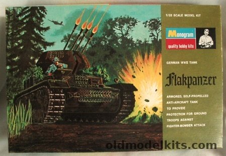 Monogram 1/32 Wirbelwind Flakpanzer IV, PM233-300 plastic model kit